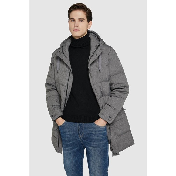 Orolay Mid-Length Warm Hooded Puffer Down Jacket SZ 2XL - Picture 2 of 4